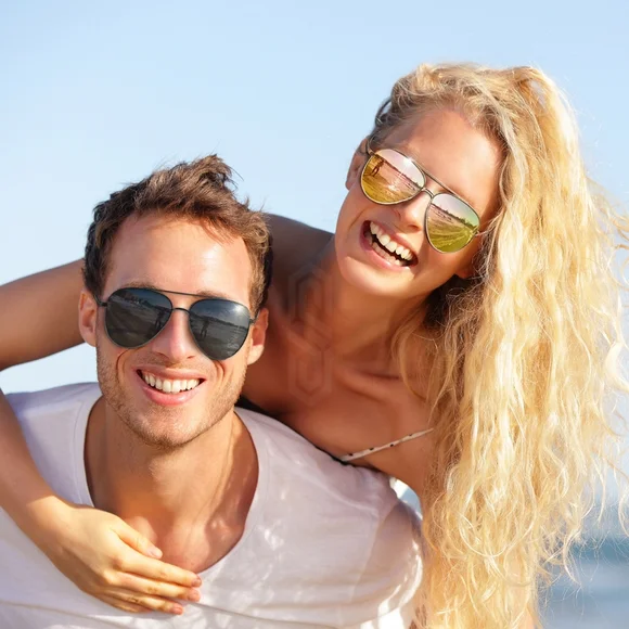 🇺🇸SIBERIAN Real Glass lenses COPPER Flash ROSE GOLD Aviator Sunglasses 60mm - Picture 10 of 13